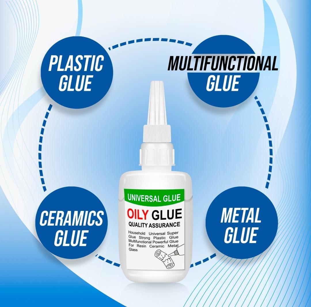 GripGlue High Strength Oily Super Adhesive Glue (Pack Of 2)