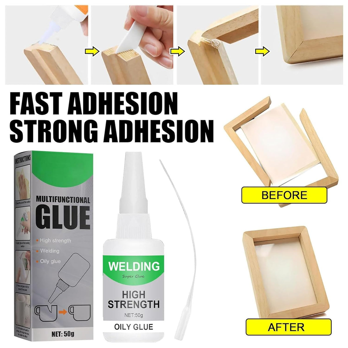 GripGlue High Strength Oily Super Adhesive Glue (Pack Of 2)